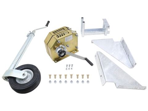 Photo of Ifor Williams 3000kg Manual Winch Kit, Spare Wheel Bracket & Jockey Wheel - KX6165
