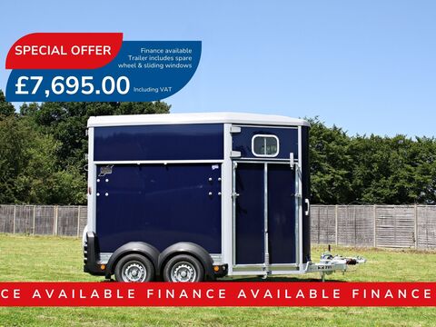 Ifor Williams HB506 Double Horse Trailer - Blue