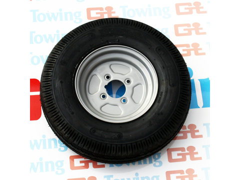 Photo of 500 x 10 Wheel & Tyre Assembly 4 Ply 4 x 4" PCD