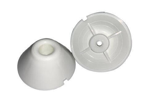 Photo of Ifor Williams Livestock Partition Plastic Shoot Spring Bolt Receiver White Cone - P1229