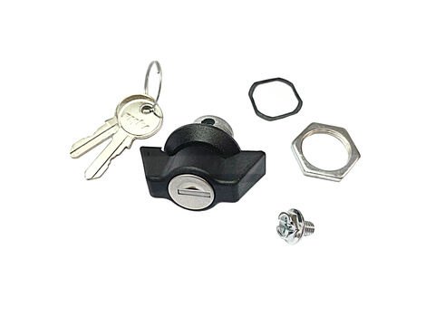 Ifor Williams Tipper Toolbox Black Handle Lock & Keys - P10565