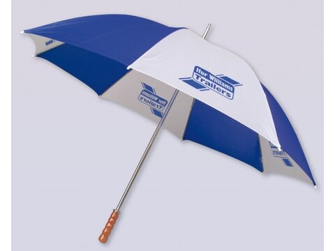 Photo of Genuine Ifor Williams Blue & White Umbrella - B0056