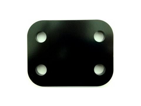2" Black Towbar Drop Plate