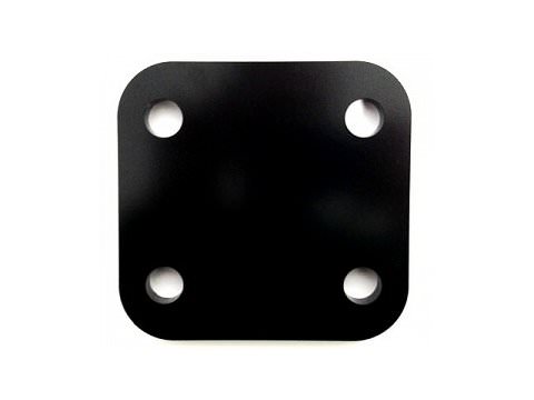 3" Black Towbar Drop Plate