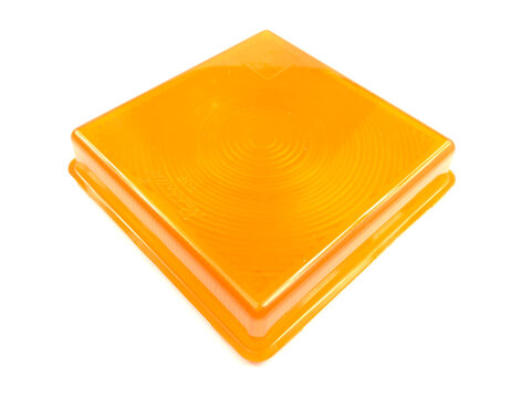 Rubbolite Square Amber Indicator Lens - P06770/I