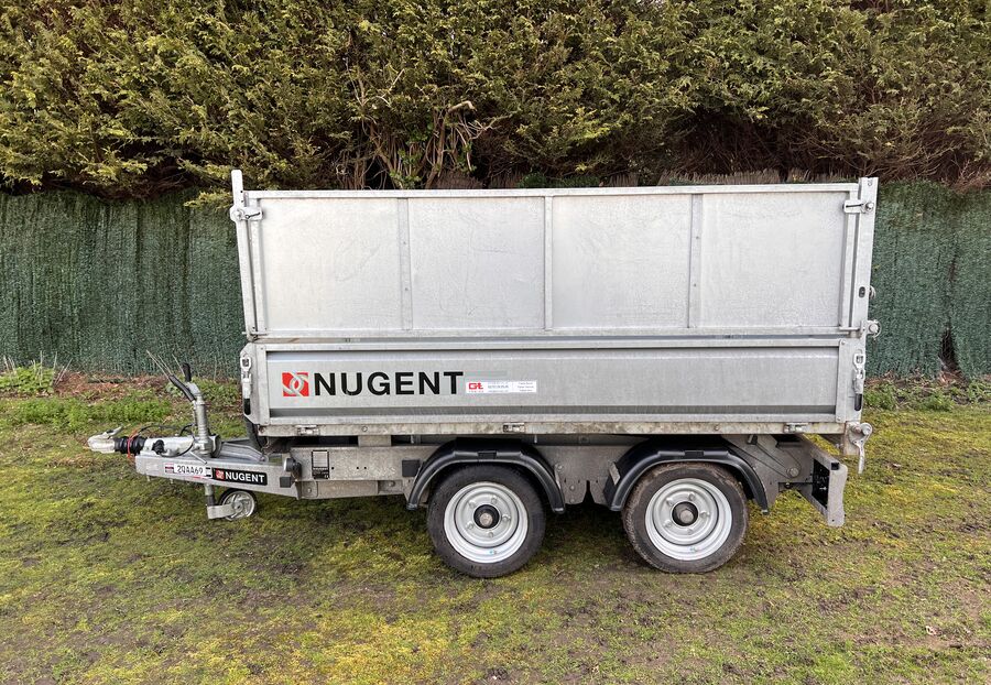 Used Nugent T2517S 2.5m x 1.7m Tipper Tipping Trailer