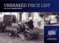 Ifor Williams Unbraked Trailer Pricelist Cover