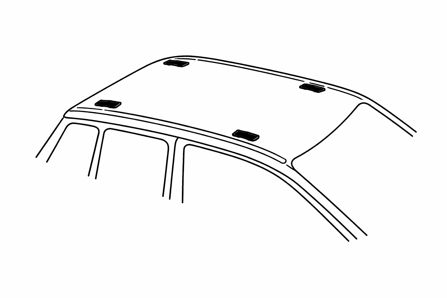 Example of roof fix points