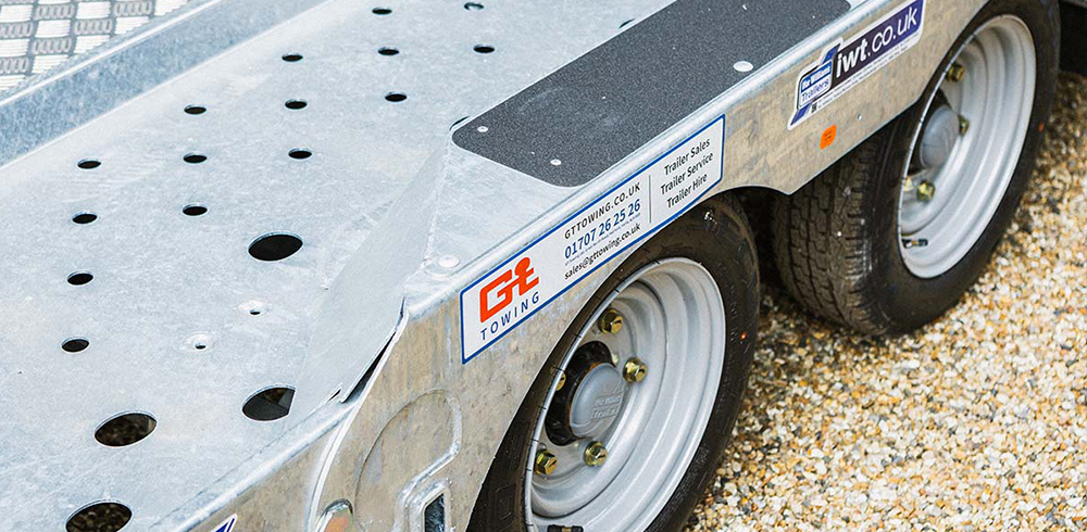 close of up an Ifor Williams tyre